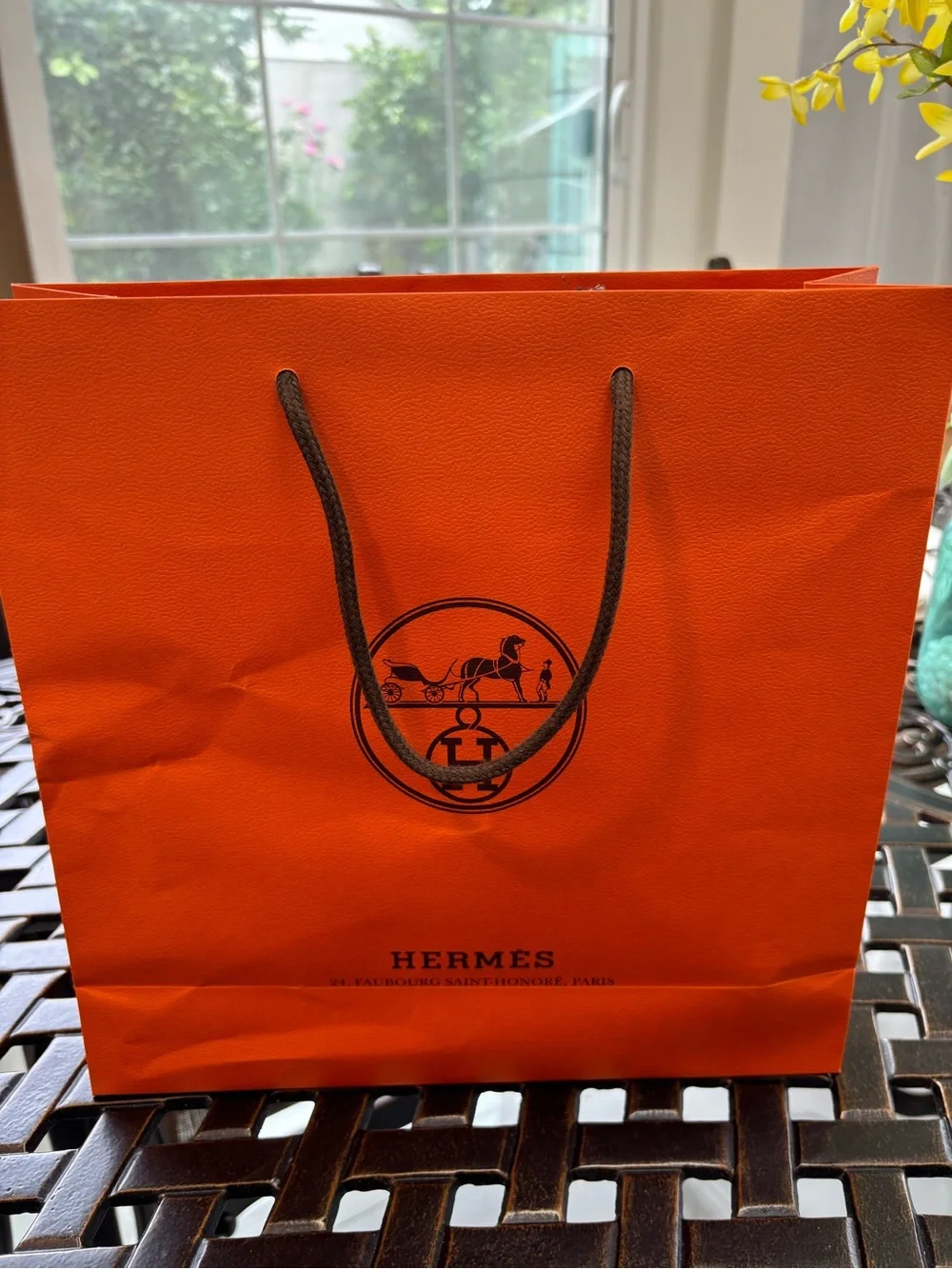 Hermes Gift bag with signature logo